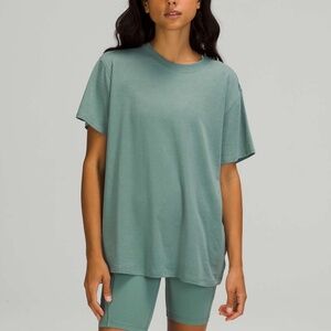 Lululemon All Yours Tee Tidewater Teal size 6